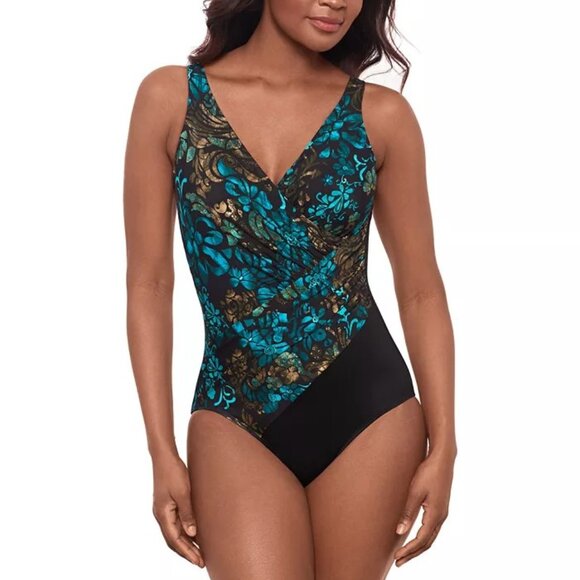 Mirclesuit Women's Flor De Mare Oceanus Tummy-Control One-Piece Swimsuit Size 10 - Picture 1 of 2